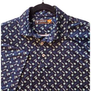 Cremieux Polo Shirt Black Label Performance Size large, golf activewear